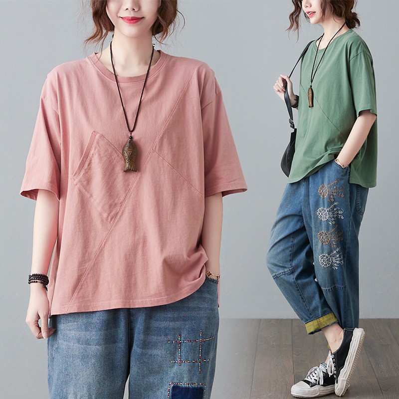 B326 Áo thun bigsize kiểu dáng đơn đơn giản