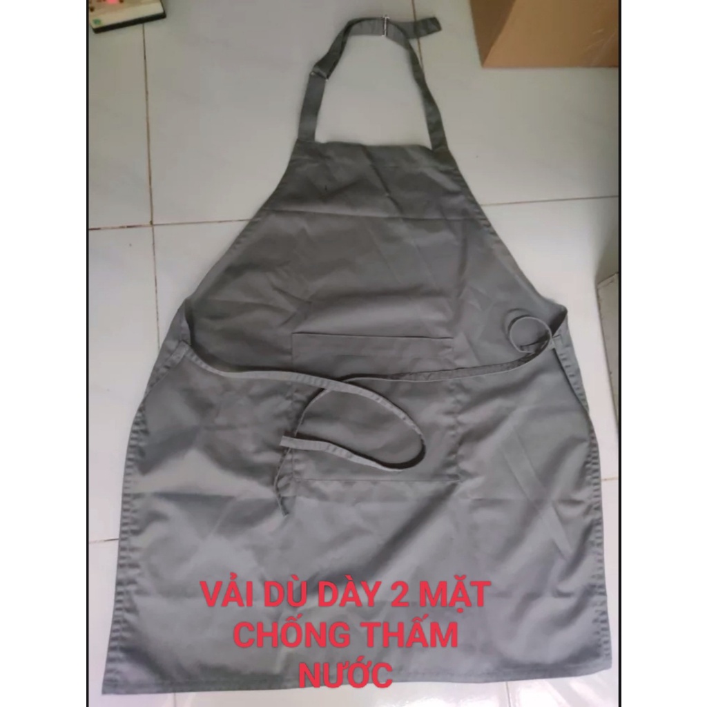 Tạp Dề Vải Dù Dày Chống Thấm Nước 100% Cao Cấp
