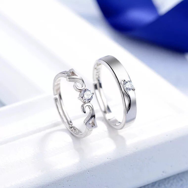 Nhẫn cặp đôi nam nữ MIOCO NB04, thời trang thiết kế hở dễ dàng điều chỉnh kích cỡ sang trọng