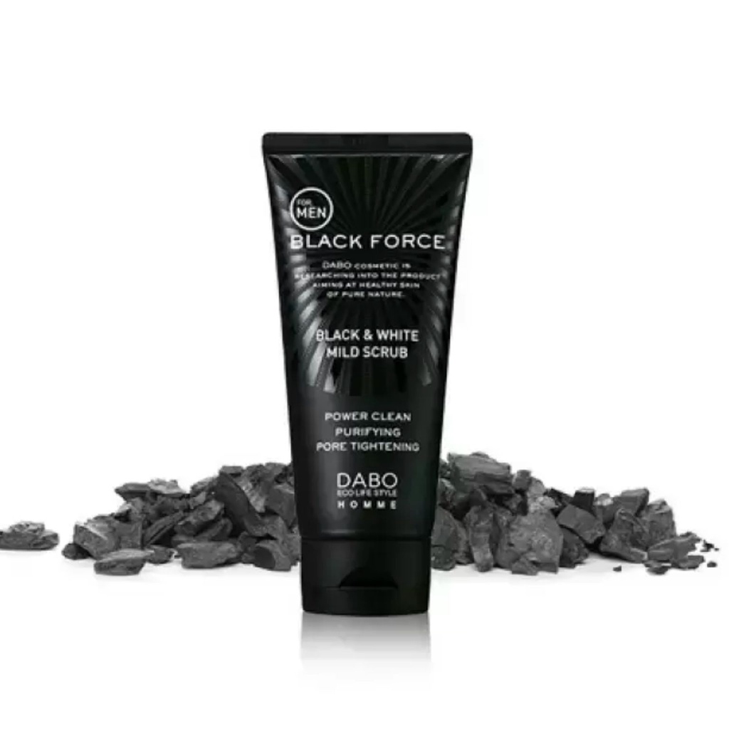 Sữa rửa mặt cho nam giới DABO Homme Black Force Foam Cleanser sạch sâu ngừa mụn hiệu quả 120ml