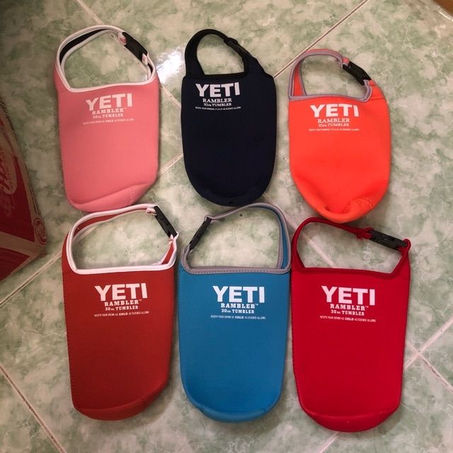 Túi đựng ly giữ nhiệt yeti 28k, nắp 28k, bộ ống hút và cọ rửa 28k