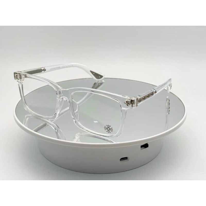 Gọng kính vuông thời trang nam nữ HYN GLASSES, kính thời trang CHROME HEART 2021 tặng kèm hộp | BigBuy360 - bigbuy360.vn