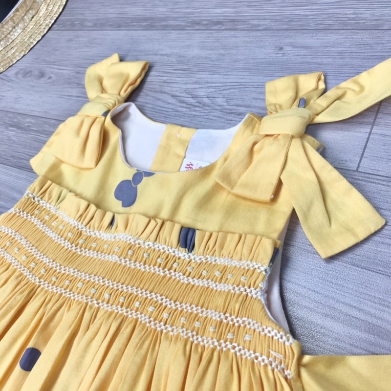 ĐẦM SMOCK NƠ VAI