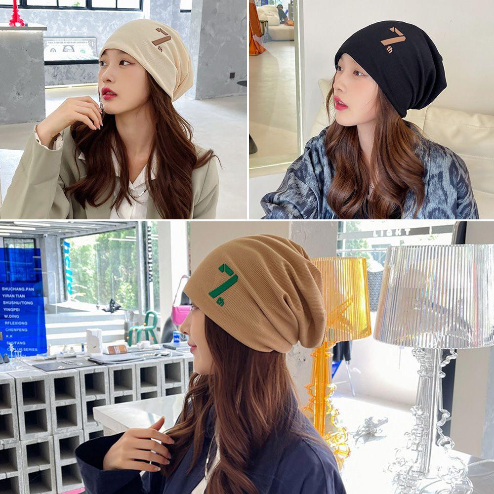 Mũ Beanie Màu Trơn Dễ Thương Cho Nữ