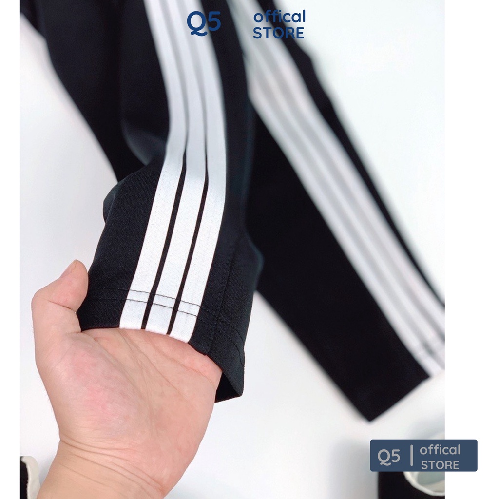 Quần thể thao nam nữ dài nỉ ba sọc ống suông chất dày dặn đẹp cao cấp_ Quần Thể Thao thời trang