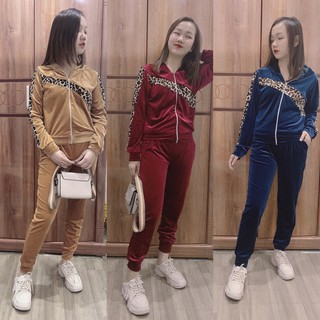[💥Mẫu💥Mới💋]Tổng Hợp Bộ Ngủ Pijama Nhung Viền Dài Hàng Quảng Châu Cao Cấp Nhiều Màu