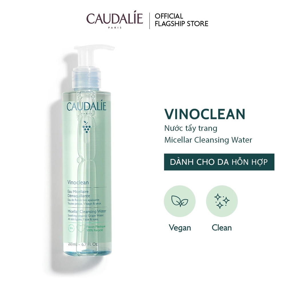 [Mã COSCAUDAT3 -8% đơn 250K] Nước tẩy trang Caudalie Vinoclean Micellar Cleansing Water