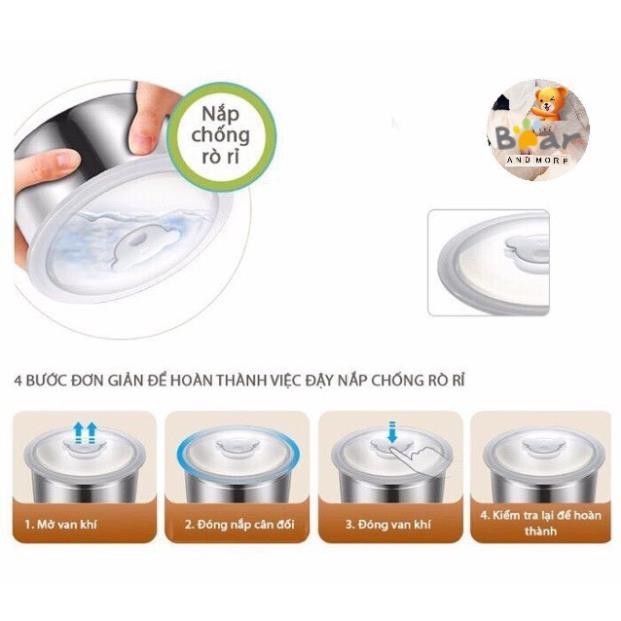 Hộp cơm cắm điện Bear DFH-S2358 hâm nóng 3 tầng, inox 304, sử dụng cho văn phòng, độ bền cao | BigBuy360 - bigbuy360.vn