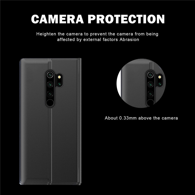 Sang Trọng Bao Da Điện Thoại Cứng Nắp Lật Có Chức Năng Bật / Tắt Thông Minh Cho Xiaomi Redmi Note 8 Pro Note 8 Ốp