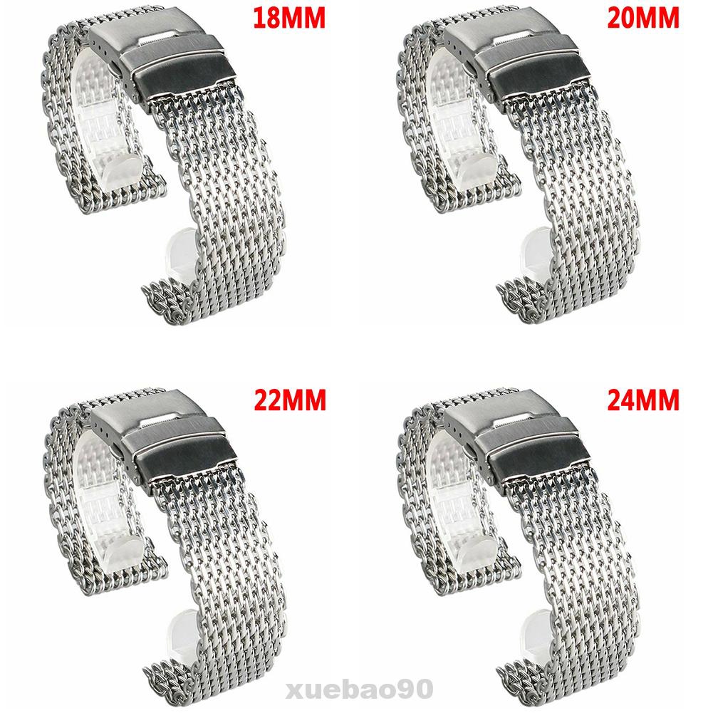 Milanese Replacement Solid Stainless Steel Wear Resistant Daily Mesh Business Watch Strap