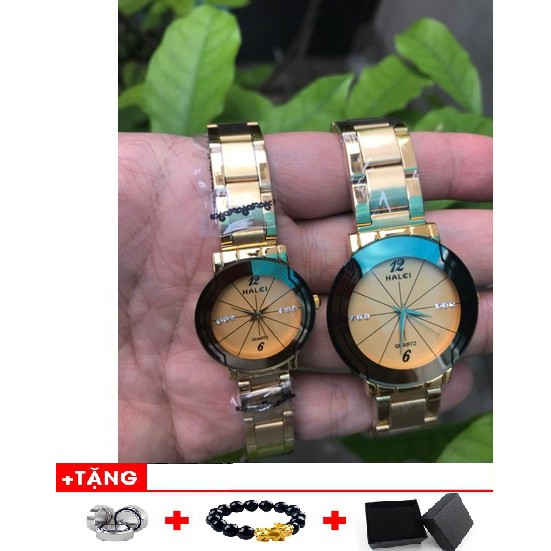 [Ảnh Thật] Đồng Hồ Nam Nữ Halei Chính Hãng Chống Nước Chống Xước ( Tặng 3) BH 12 Tháng- Watch888.vn