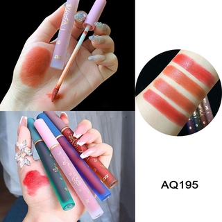 Son kem nhung lì hình phô mai dễ thương 4 màu tùy chọn