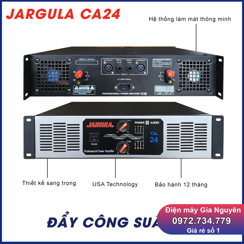 Cục đẩy công suất Jargula 24 sò. Bảo hành 12 tháng