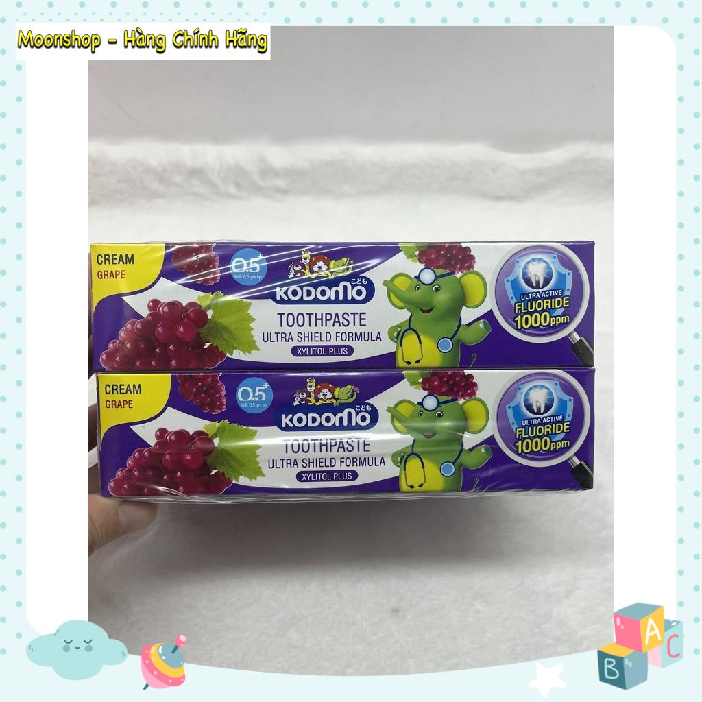 ĐỦ MÙI - TUÝP TO 65GR - KEM ĐÁNH RĂNG NUỐT ĐƯỢC CHO BÉ KODOMO THÁI LAN