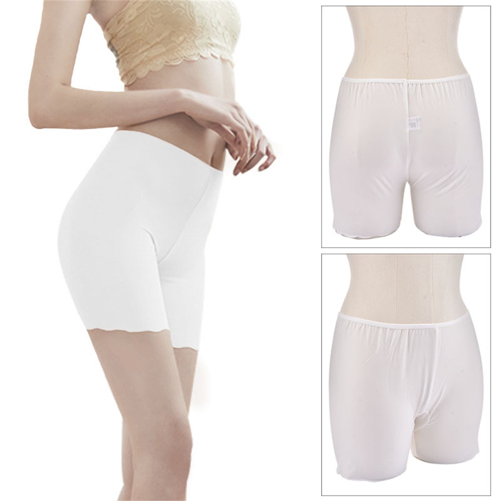 Quần Lót Legging Ngắn Lưng Cao Không Đường May Chất Liệu Mềm Mại Co Giãn Thời Trang Quyến Rũ Cho Nữ