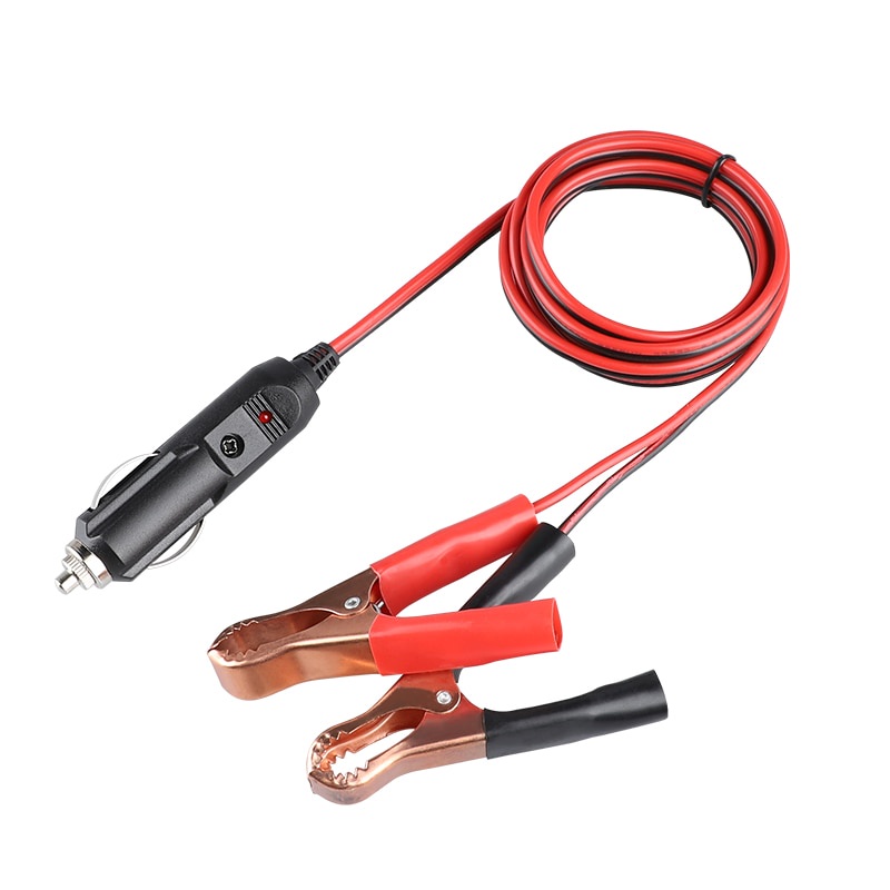 Dây Cáp Nối Bật Lửa 15A Kèm Kẹp Cá Sấu Mở Rộng Cho Xe Hơi