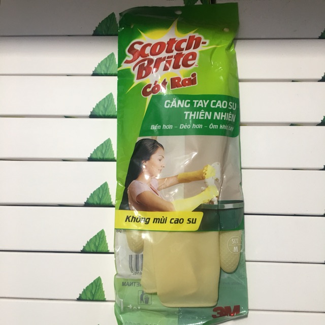 Găng tay cao su 3M( Scotch brite) cót rai