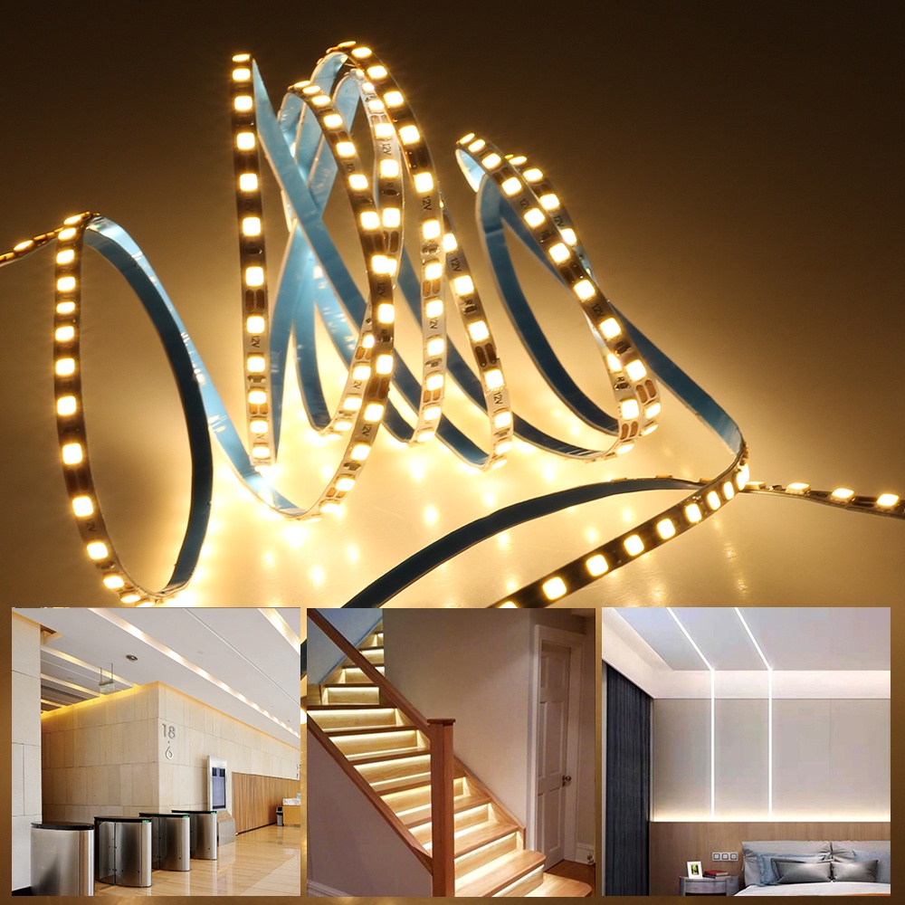 Cuộn Dây Đèn LED 3mm 5M 2025 168 LEDs / m DC12V 3000K 4000K 6000K Trang Trí Phòng Khách Sạn