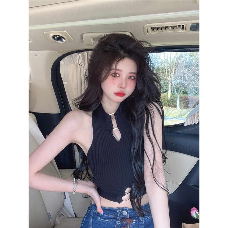 Áo Sweater Dệt Kim Thiết Kế Quyến Rũ Cho Nữ