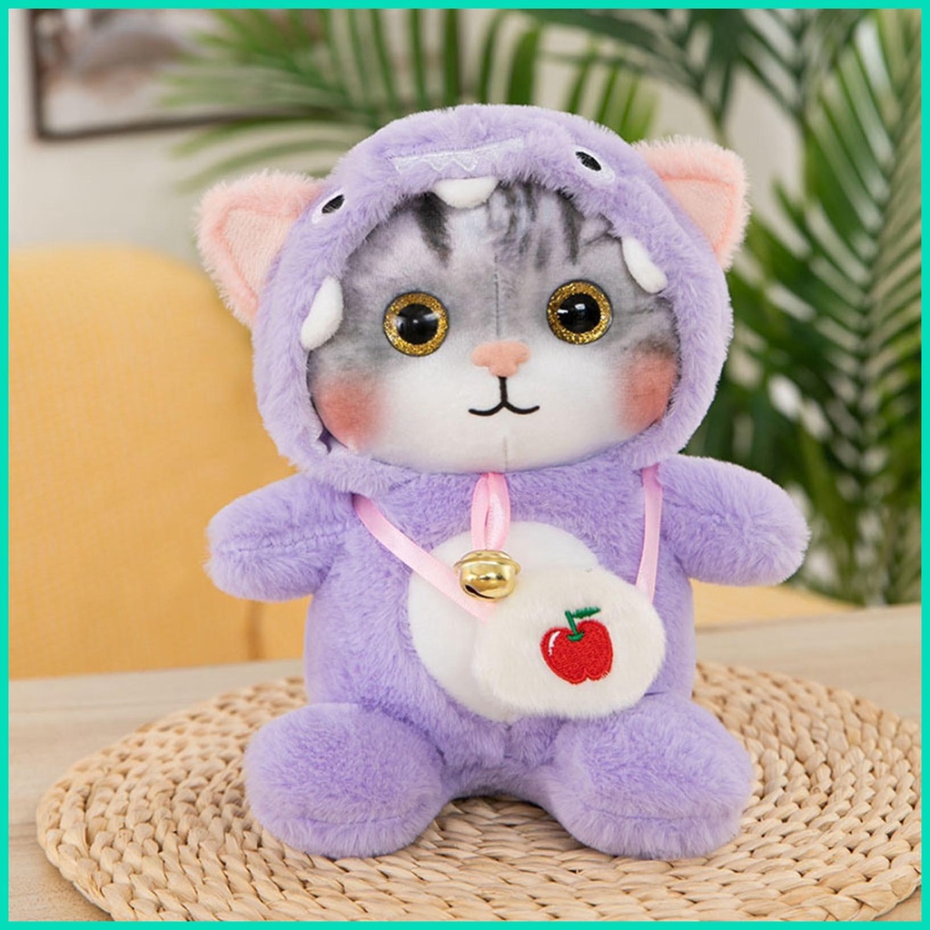 Đồ chơi nhồi bông Hình Mèo Dễ Thương Có Túi Đựng