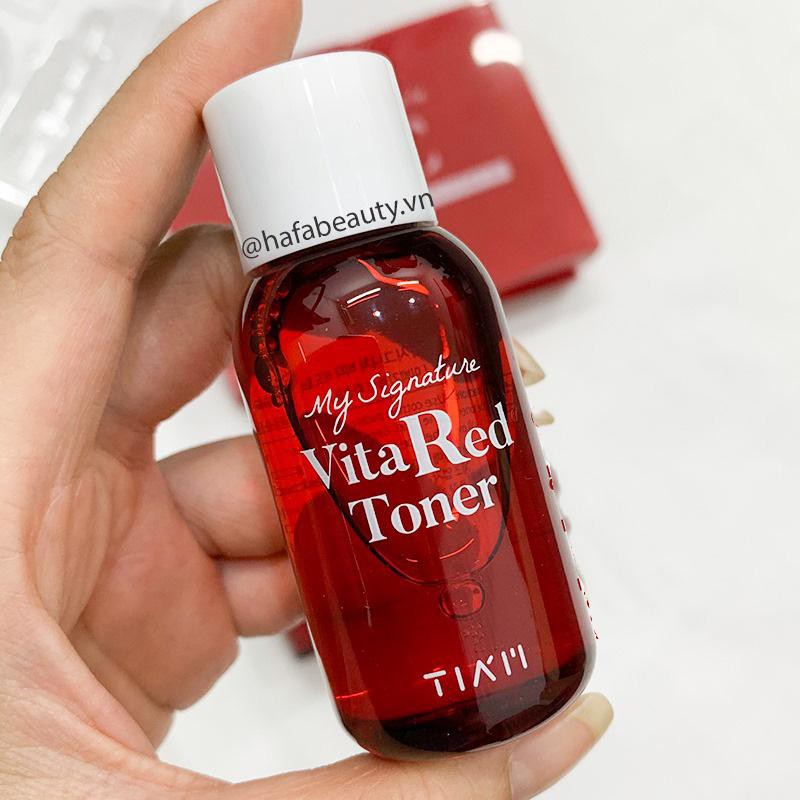 [Date 11/2021] Nước Hoa Hồng Dưỡng Trắng, Se Khít Lỗ Chân Lông Tiam My Signature Vita Red Toner 40ml | BigBuy360 - bigbuy360.vn