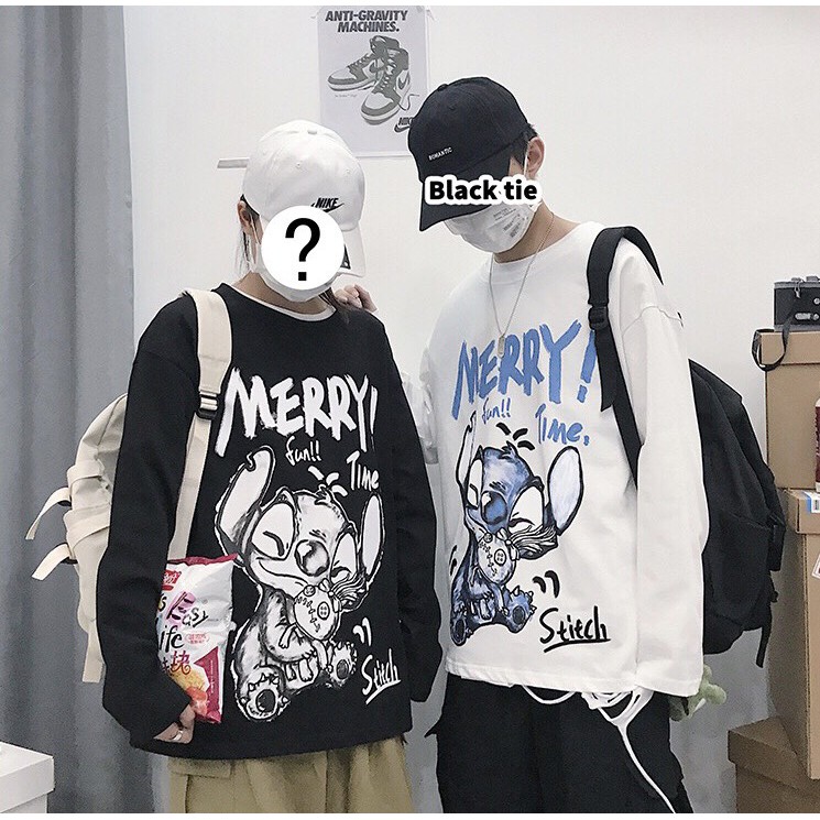  Áo thun tay dài WIND phông unisex form rộng MERRY sweater nam nữ oversize ulzzang | BigBuy360 - bigbuy360.vn