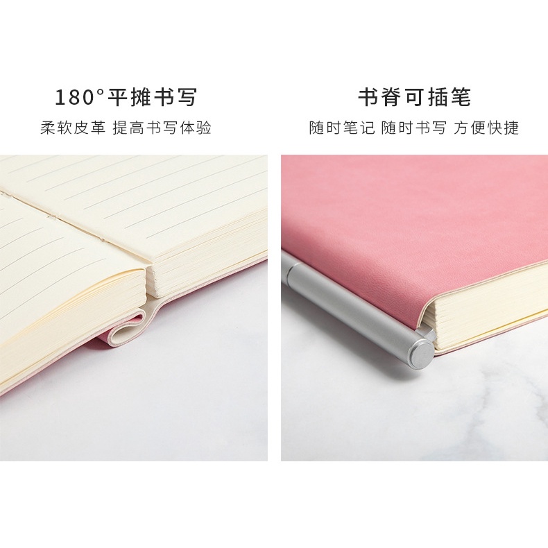 Sổ tay A5 vintage ghi chép bìa da mềm 288 trang dòng kẻ ngang chất lượng cao phù hợp đa phong cách