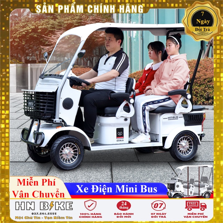 XE ĐIỆN 4 BÁNH MINIBUS FUKUO, BẢN 2022 ĐỘNG CƠ NÂNG CẤP 800W