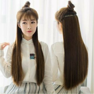 TÓC giả kẹp thẳng dải 6 phím, mã A10