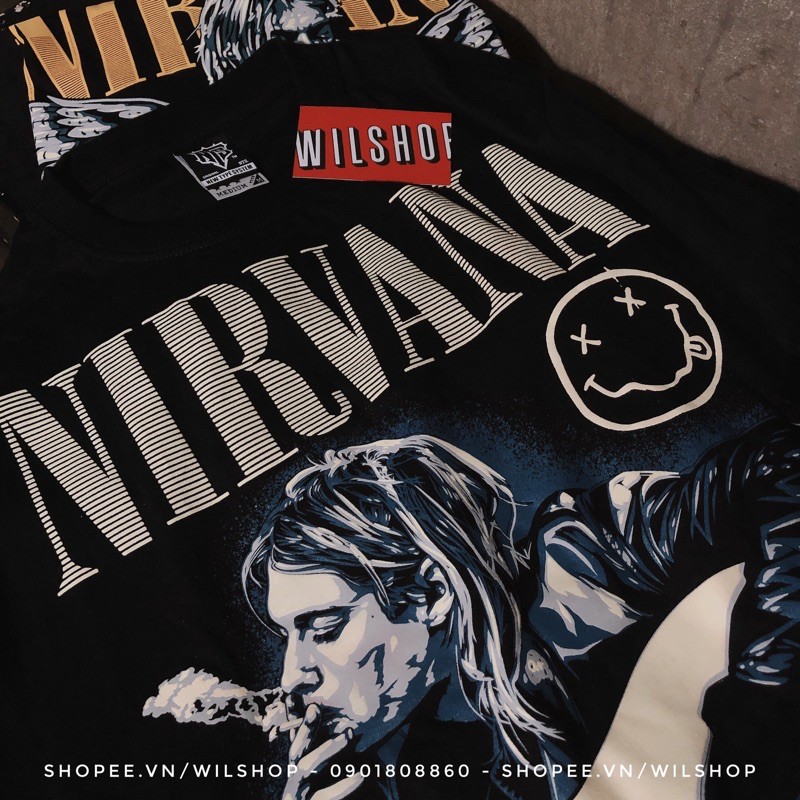 (M, L, XL) ÁO NIRVANA - ROCK BAND TEE - ÁO THUN ÁO PHÔNG NHẠC ROCK | BigBuy360 - bigbuy360.vn
