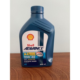 Nhớt xe ga Shell Advance AX7 (10W-40) 800 ml