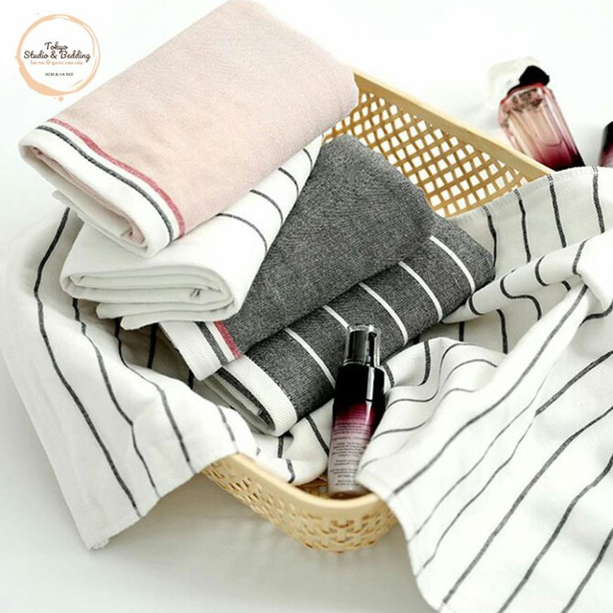 🔴Khăn mặt Xô Cotton Sợi tre Organic siêu mềm