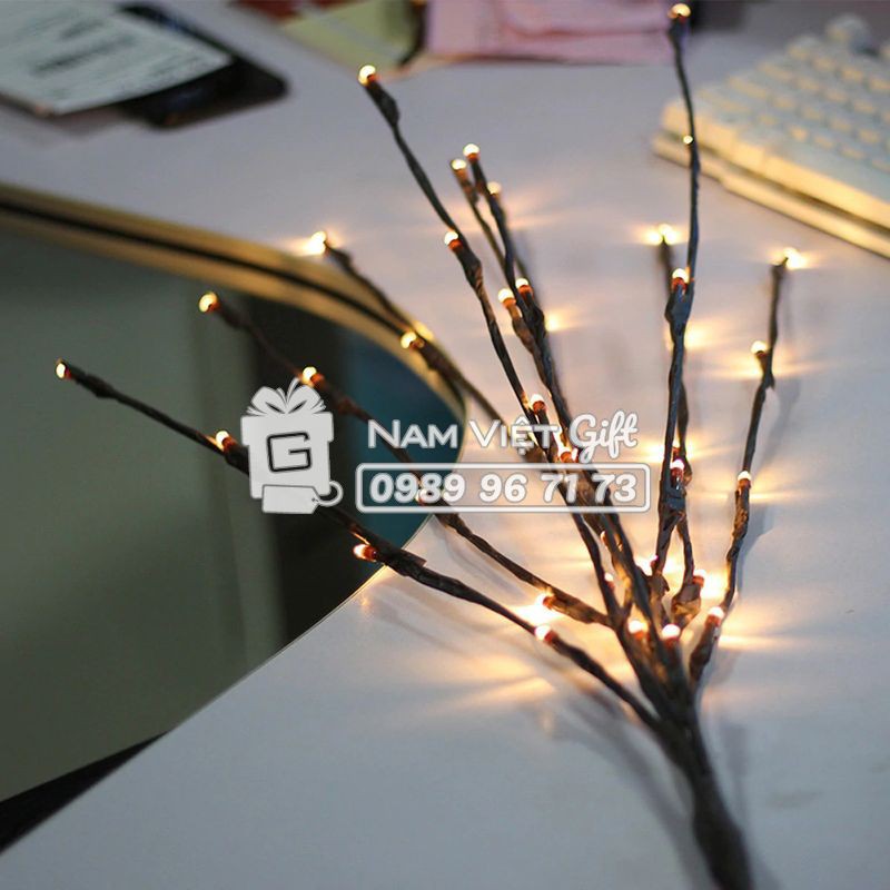 [6 Màu] Đèn Nhánh Cây LED Trang Trí Lễ Tết Năm Mới