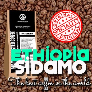 CÀ PHÊ SIDAMO ETHIOPIA G2 100% NHẬP KHẨU CHÍNH GỐC - GÓI 200GR - RANG XAY NGUYÊN HẠT