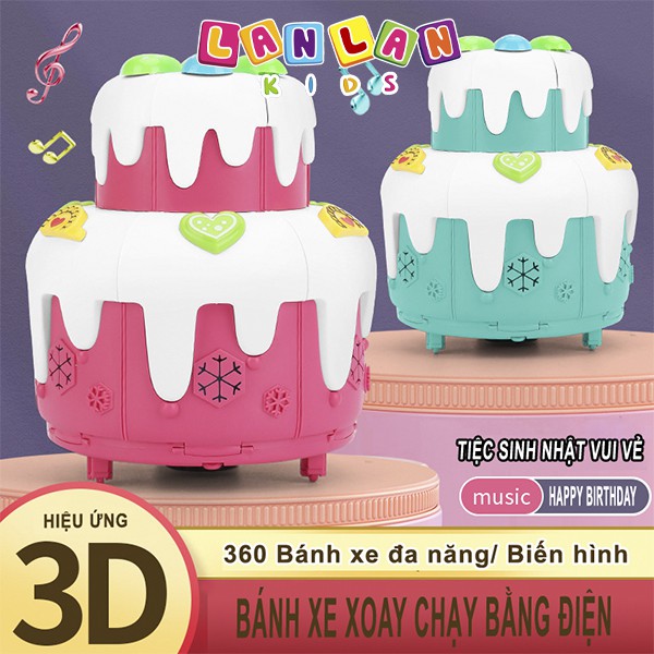 Bánh kem bánh gato sinh nhật 2 tầng biến hình công chúa LANLAN KIDS đồ chơi sáng tạo cho bé