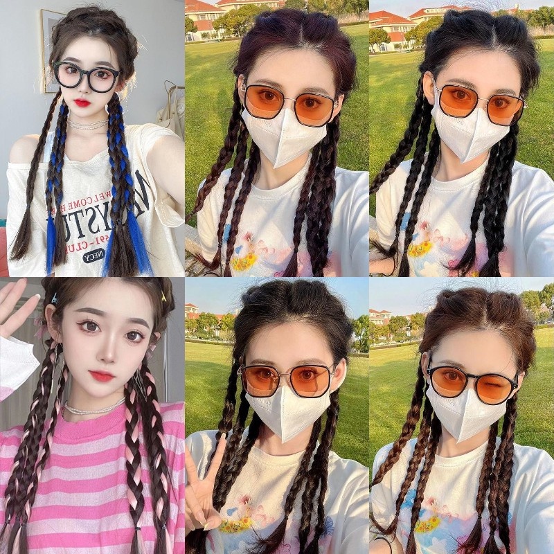 Tép Tóc Giả Kiểu Thắt Bím Thời Trang Cho Nữ