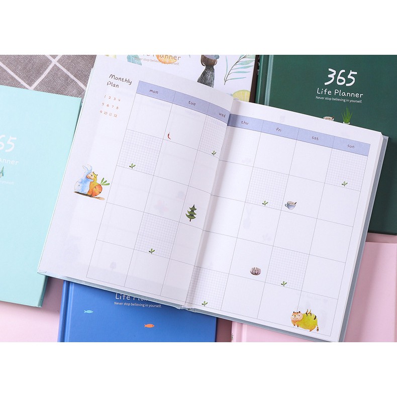 Sổ 365 Ngày Giá Rẻ Lên Kế Hoạch Năm Bìa Cứng Có Trang Kế Hoạch