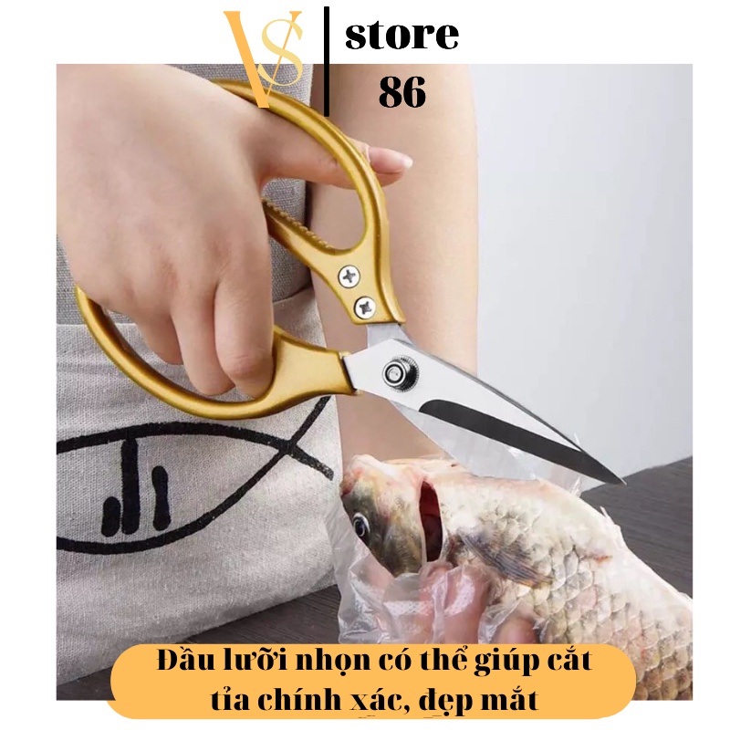 Kéo Cắt Gà Nhật Kéo Làm Bếp SK5 Siêu Sắc Cắt Vịt, Cắt Thịt Các Loại Cực HOT