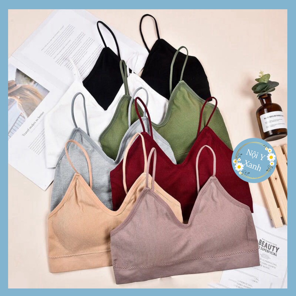 Áo Bra Yoga Gym Thoáng Khí Len Tăm Dây Mảnh Sexy Gợi Cảm BR10 giá tốt