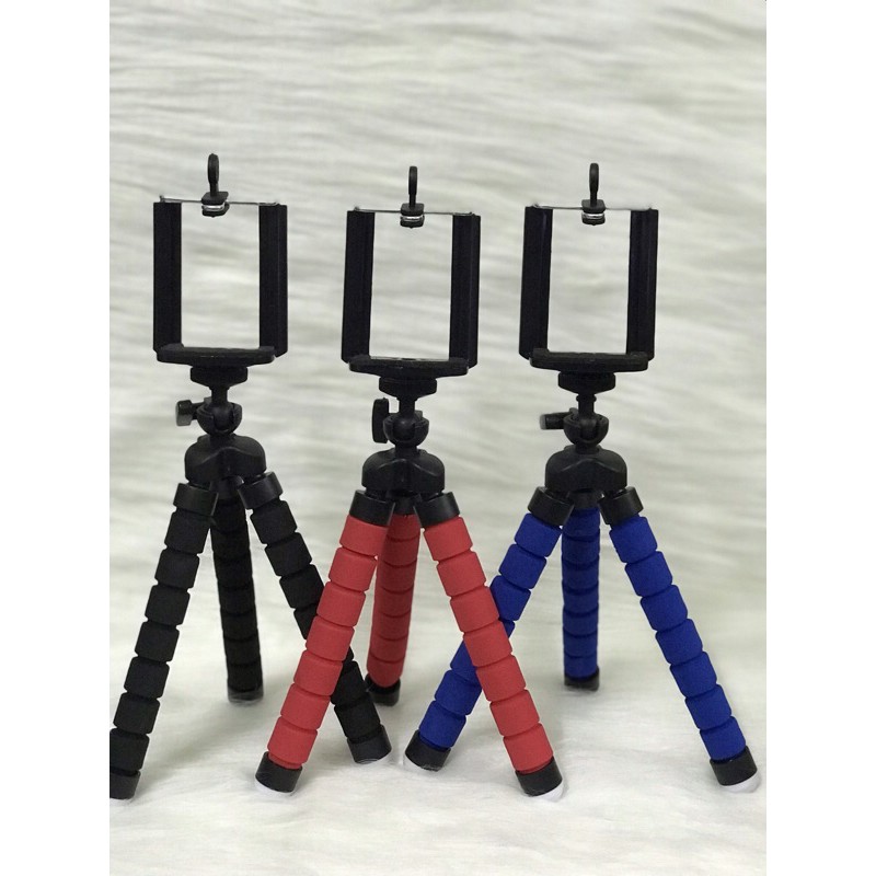 Com bo 50    Tripod Bạch Tuộc mini Uốn Dẻo Cho Điện Thoại - Bám Chặt Trên Mọi Địa Hình