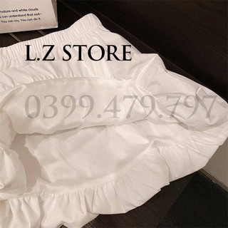 Chân váy nữ trắng xòe