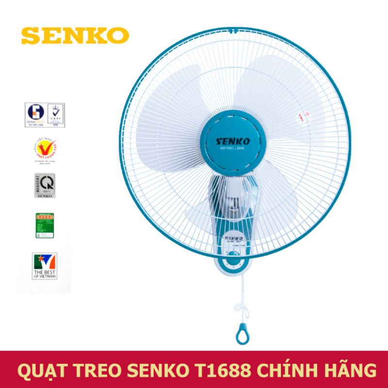 ⚡GIAO HÓA TỐC 1H⚡  QUẠT TREO TƯỜNG SENKO 1 DÂY T1680/ 1682- CAM KẾT CHÍNH HÃNG- BẢO HÀNH 12 THÁNG.