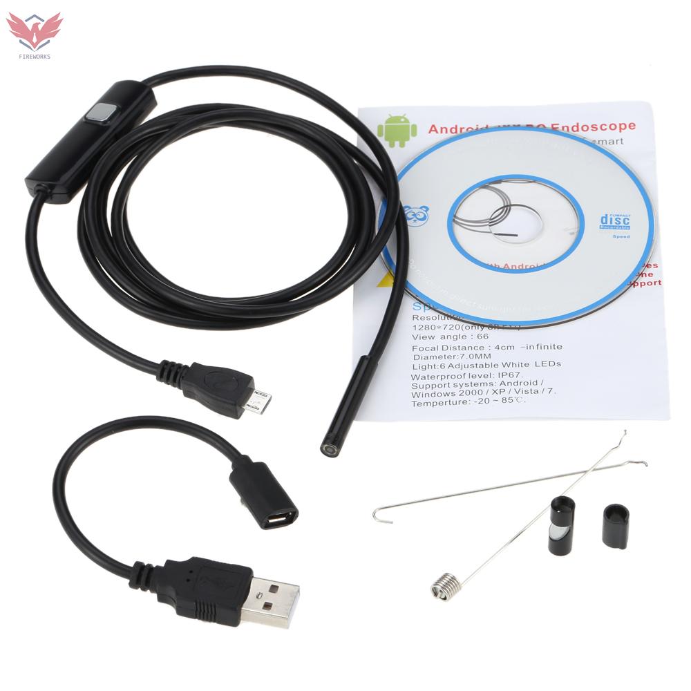 Camera Nội Soi 5.5mm 1.5m 6 Đèn Led Cho Điện Thoại Android | BigBuy360 - bigbuy360.vn