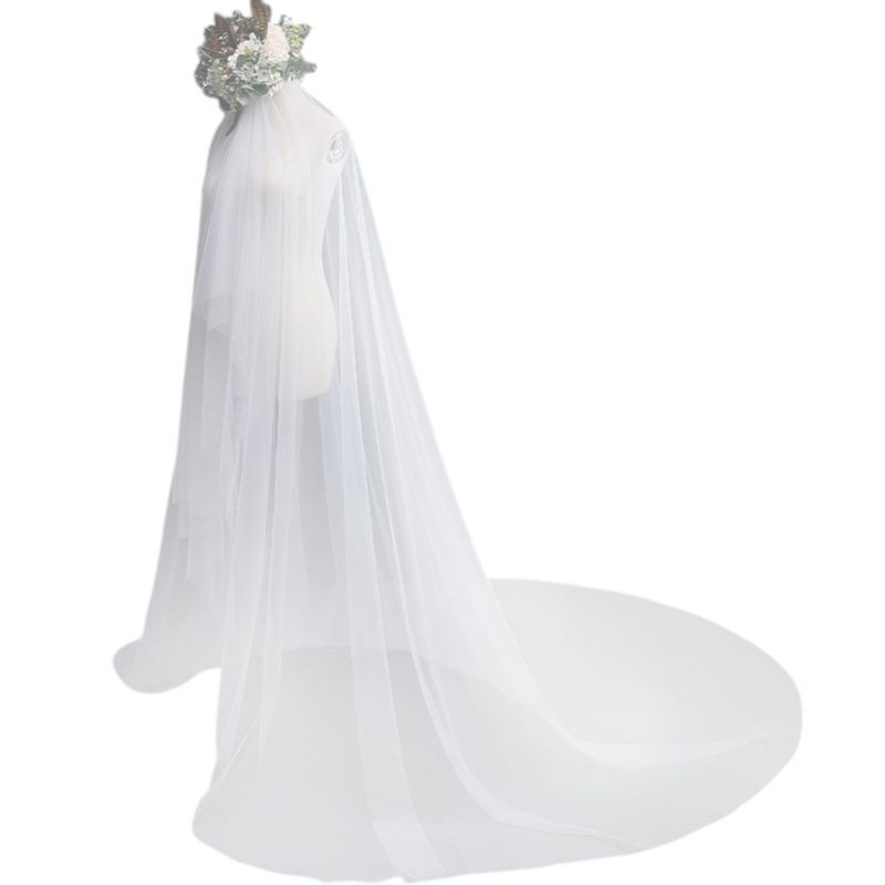 Khăn voan trùm đầu phụ kiện chụp ảnh dành cho cô dâu