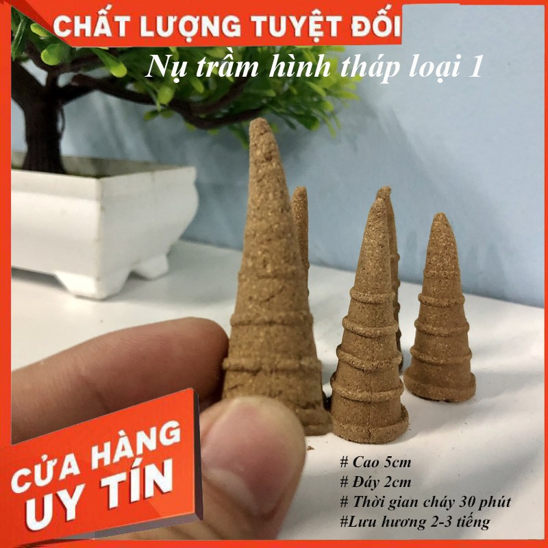 Thác khói trầm hương PHẬT BÀ QUAN ÂM tặng 5 nụ trầm loại 1, thác khói chảy ngược dùng đốt hoặc xông nụ trầm hương