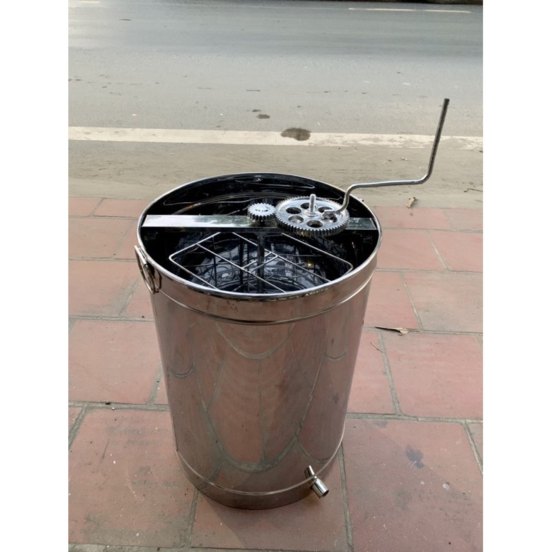 Thùng quay ong 2 cầu inox