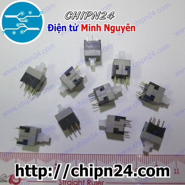 [10 CÁI] Nút nhấn 6 chân 8.5x8.5mm tự giữ