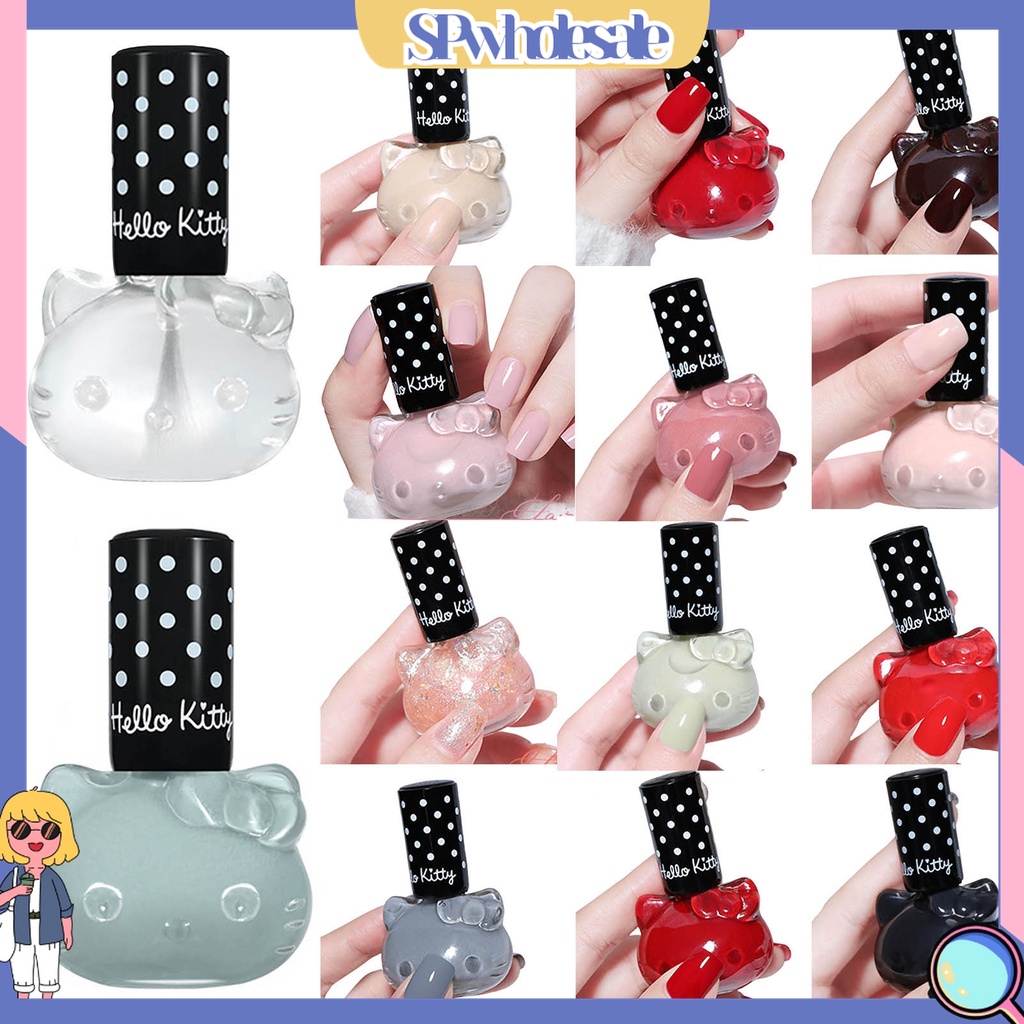 [SPwholesale] Lọ sơn móng tay nhanh khô màu sắc đáng yêu thiết kế chú mèo an toàn dành cho trẻ em