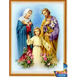 Tranh Đính Đá Gia Đình Thánh Gia DF2840