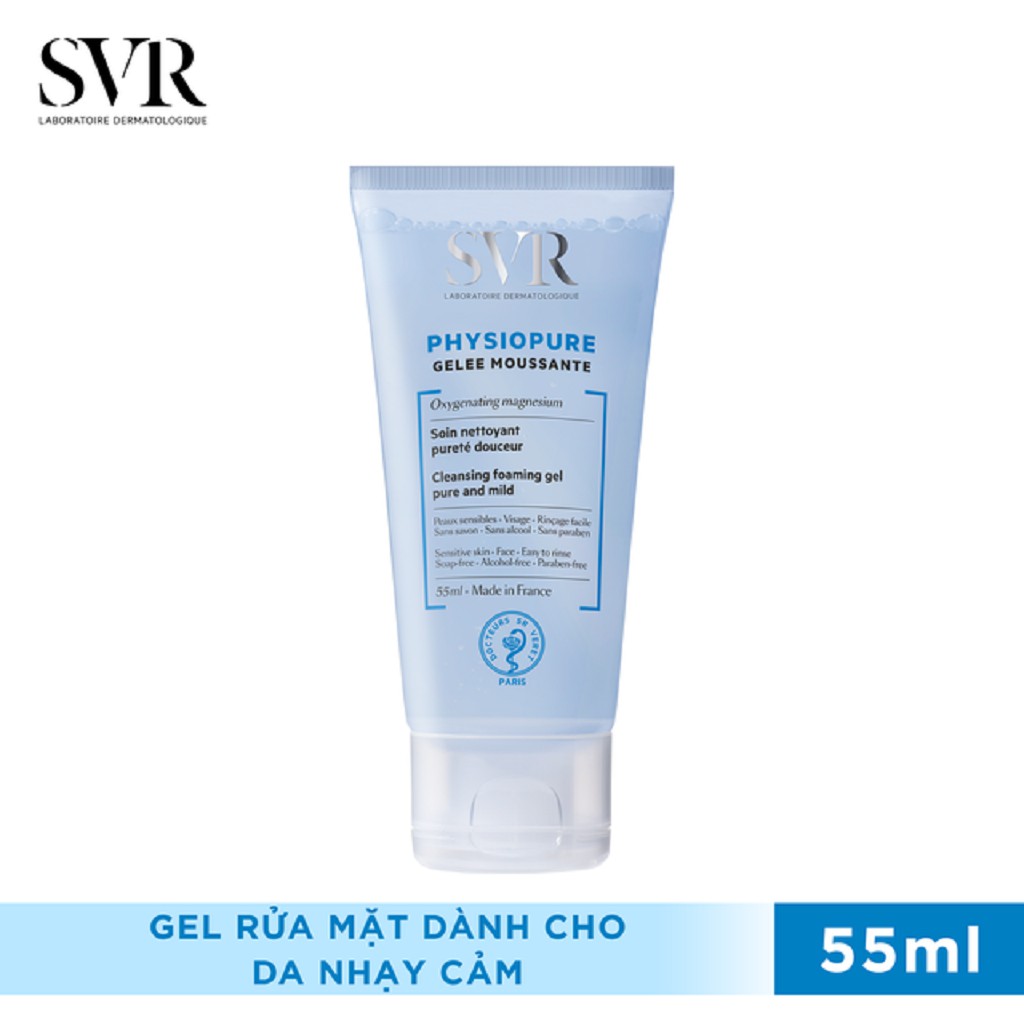 Gel Rửa Mặt Dành Cho Da Nhạy Cảm SVR PHYSIOPURE Gelee Moussante 55ml